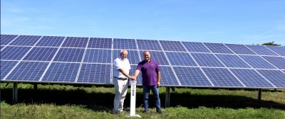 Im April 2014 ging der Solarpark an den Start. Foto: Wircon Im April 2014 ging der Solarpark an den Start. Foto: Wircon
