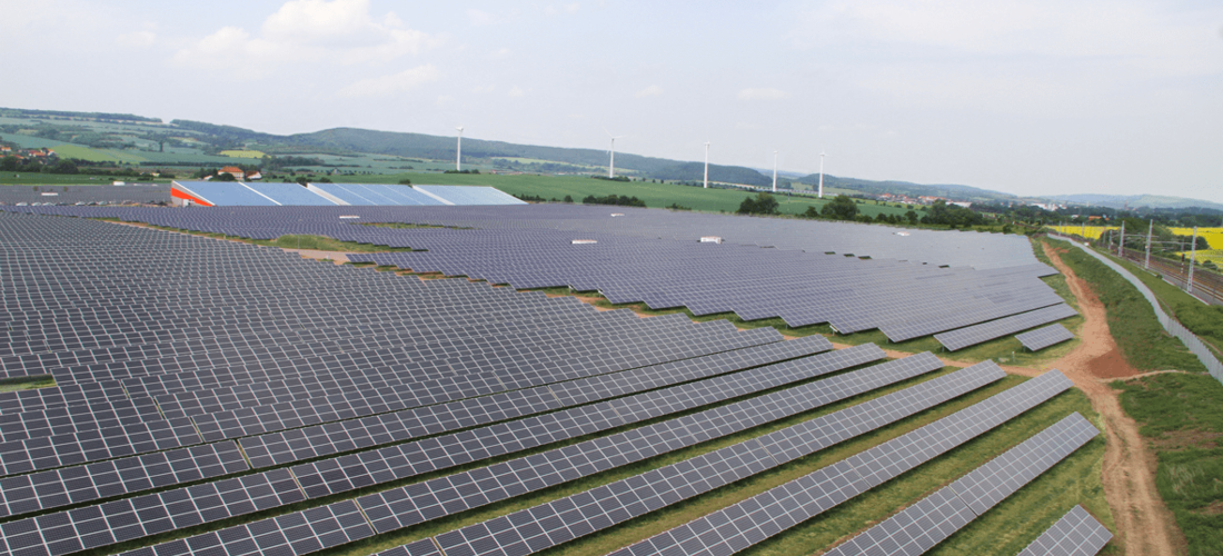 Solarpark in Berga erzeugt Ökostrom (Foto: Landesverband Erneuerbare Energie Sachsen-Anhalt e.V.)