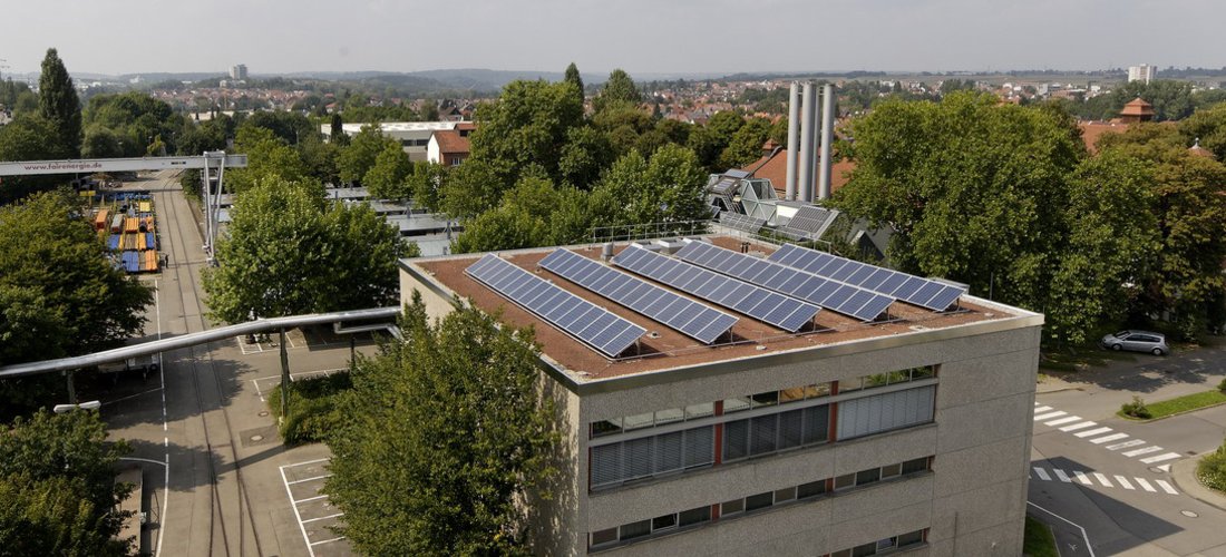 Solaranlage in Reutlingen (Copyright: BW-Bildarchiv 72800 Eningen)