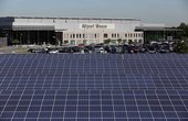 Hier sehen Sie den Solarpark am Flughafen Weeze (Foto: Airport Weeze)