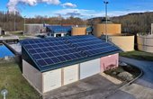 Hier sehen Sie die Solarmodule auf dem Klärwerk in Offingen (Quelle: LEW / Bernd Feil)