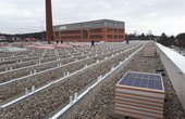 Solarmodule auf der alten Ziegelei (Foto: Marc Stötzer, Naturstrom AG)