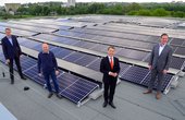 Hier sehen Sie die Solarpaneele auf dem Essener Wasserwerk (Foto: © 2017 STEAG Energy Services GmbH)