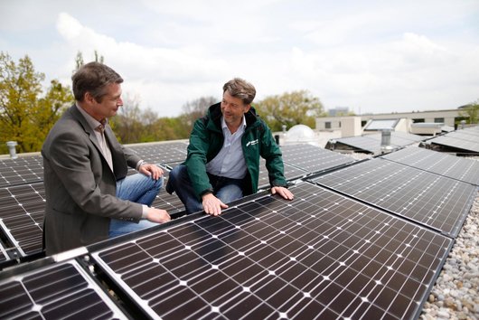 Hier sehen Sie die PV-Anlage im Domagpark (Foto: Naturstrom AG)
