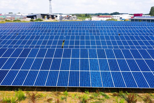 Die Photovoltaikanlage ind Dülmen von ABO Wind (Foto: ABO Wind AG) Der Solarpark im nordrhein-westfälischen Dülmen besteht aus 2.262 Einzelmodulen.