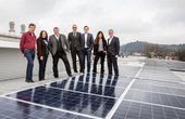 Hier sehen Sie die PV-Anlage der Geschwister-Scholl-Schule in Bensheim (Foto: GGEW AG/Marc Fippel)