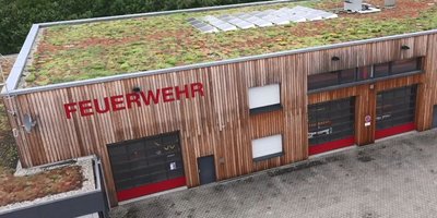 Die Feuerwache in Walheim versorgt sich selbst mit Solar-Strom. (Copyright: E3/DC GmbH)