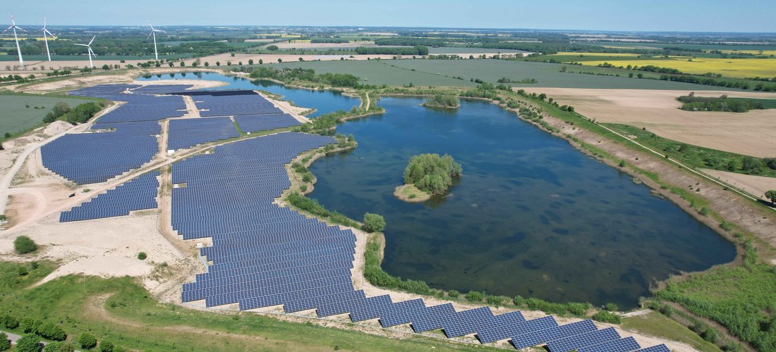 Solarkraftwerk in Wusseken / Mecklenburg-Vorpommern (Foto: Enerparc AG / Sitemark)