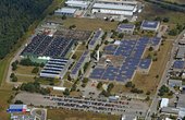Hier sehen Sie die Solaranlage im Gewerbegebiet Stutensee (Foto: Stadtwerke Tübingen)