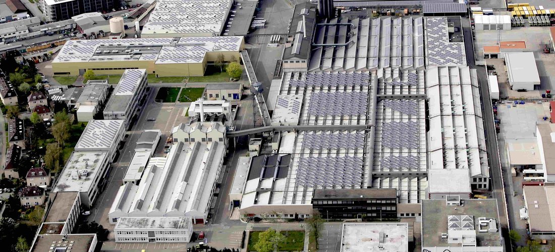 Solarkraftwerk des Michelin Werks in Karlsruhe (Foto: Michelin Reifenwerke AG & Co. KGaA)