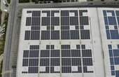 Hier sehen Sie die Solarmodule auf dem Logistikzentrum in Gernsheim am Rhein (Foto: WIRSOL Aufdach GmbH)