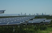 Hier sehen Sie den Solarpark im Rhein-Main-Gebiet (Foto: FES Frankfurter Entsorgungs- und Service GmbH)
